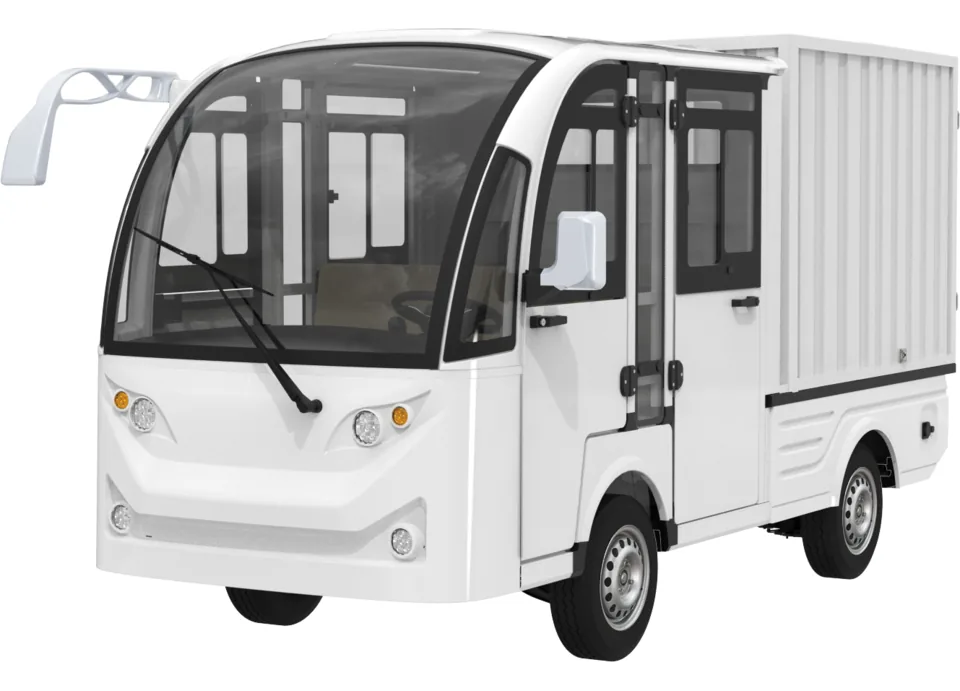 Hauler HL24, cargo box, closed cab · 5 seats, front three-quarter view