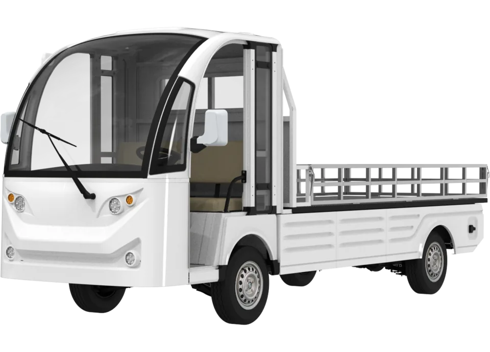 Hauler HL32 electric vehicle, front three-quarter view