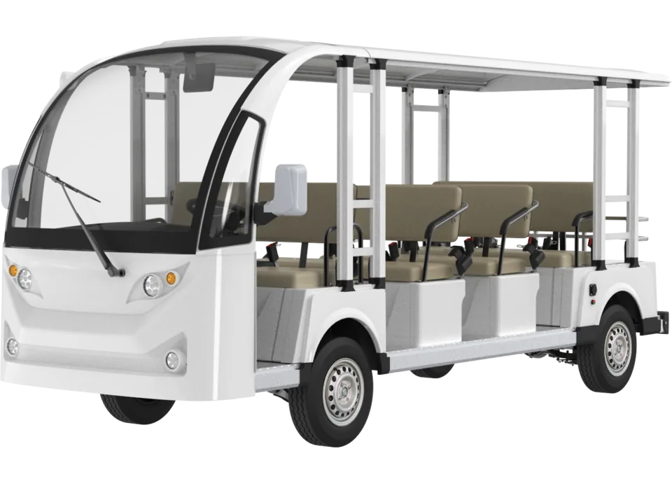 Transit TR11 electric vehicle, front three-quarter view