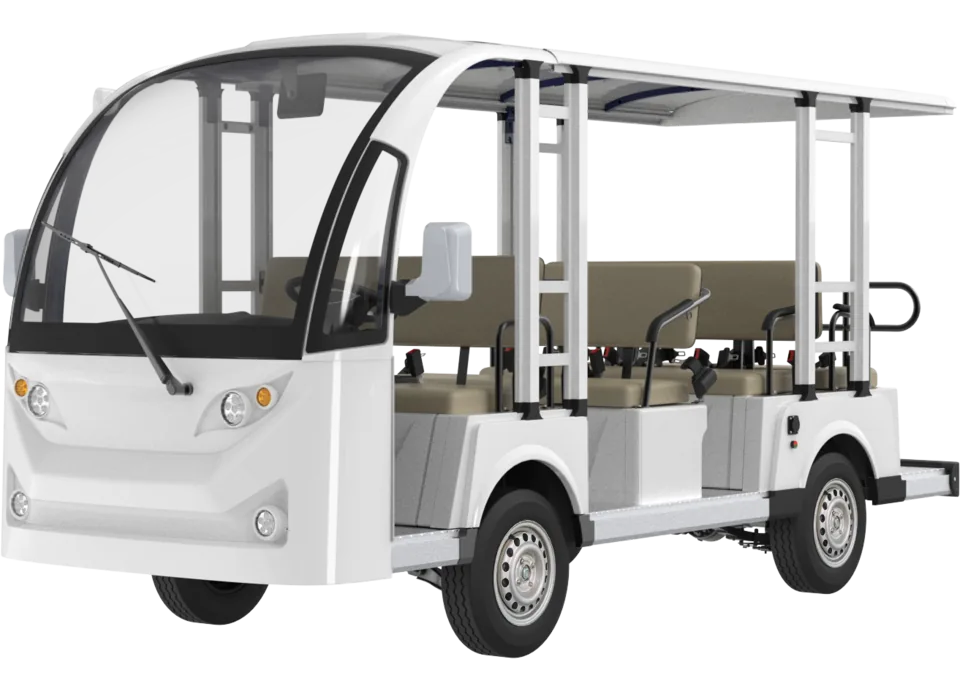 Transit TR11L electric vehicle, front three-quarter view