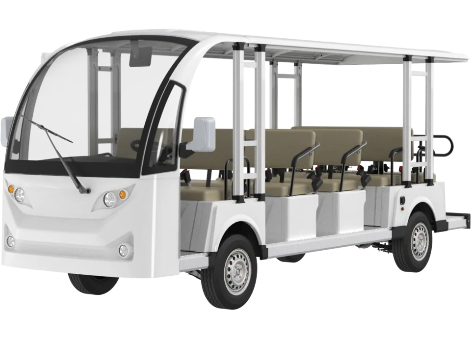 Transit TR14L electric vehicle, front three-quarter view
