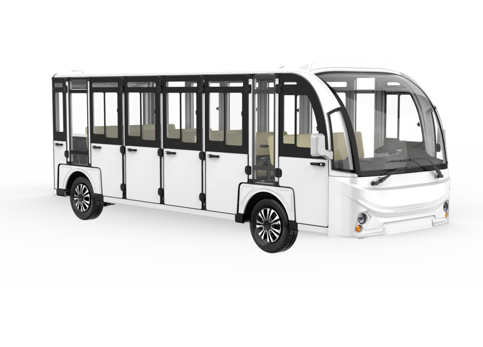 Transit Max TX19, enclosed, with doors, front three-quarter view