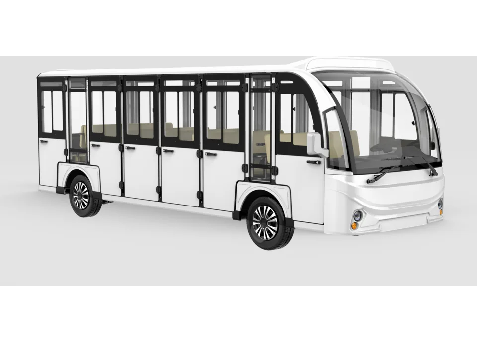 Transit Max TX23, enclosed, with doors, front three-quarter view